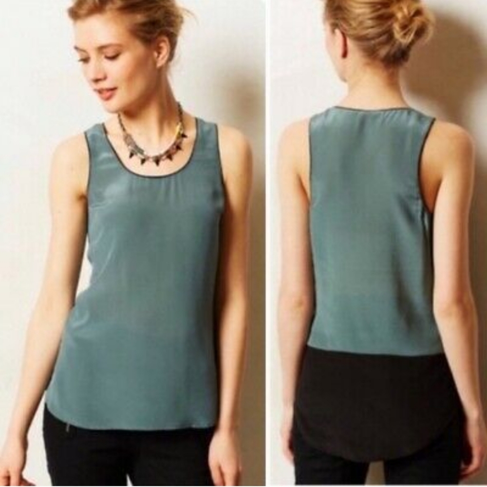 Anthropologie Maeve Color Block Tank